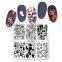 Halloween Stamping Plate Spider Christmas Xmas Pattern Image Nail Art Template Stencil Stamping For Nails Design