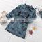 European and American style cross-border new product children's long-sleeved single-breasted lapel open pocket jacket + belt