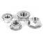 Wholesale flange nut m12 locking hex cap nut din6923 cap nuts for connector bolts