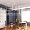 modern antique industrial rectangular acrylic chandelier for living room