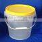 Hot Sale!! Customized Food Grade 20 Liter Plastic Pail 5 Gallon Drum Big Bucket With Lid for pain lubricating oil gasoline