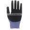 Cut Resistant Black Nitrile Coated Mechanics Work Gloves With Cut Level 5