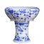 Chinese Blue and White Large Ceramic Garden Rattan Flower Pot