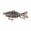 NEW color design 10cm 15g 7-section multi jointed plastic hard fishing lure for freshwater saltwater fishing