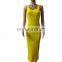 Hot Selling Solid Color Cami Summer Maxi Plus Size Long Dresses Women