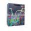 Custom Gift Bag Black Gold Laser Embossed Laminated Shopping Paper Bag