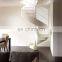 Wooden tread metal steel staircase Indoor staircase Spiral staircase