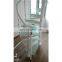 House used design stainless steel glass spiral staircase cost