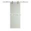 tempered glass vision wood sliding glass panel barn doors design