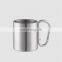 Factory Direct promotional 8oz stainless steel funny mini 220ml freezer boot frosted unbreakable beer mug with bell
