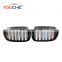 ABS front grille for BMW 7 series G11 G12 2015+ dual slat gloss M color