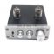 ZHILAI D2 HIFI Digital Audio Preamp 6J1 Valve Tube Preamplifier Dual Channel Treble Bass with Power Adapter Silver