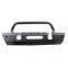 4x4  Black Steel Front Bumper with light for Jeep Wrangler JL 2018+ Offroad Bull bar
