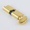 gold color fan shaped thumbturn single open euro profile brass lock cylinder