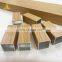 15 years warranty Outdoor use Wood Grain Rectangular Aluminium  tubes for decoration