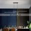 Modern LED Pendant Lamp for Living Dining Room Kitchen Indoor Gold And Black Hanging Chandelier