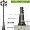 led outdoor post lighting 3-head surface-mount post combination wet location antique landscape post lights for homes