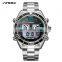 SINOBI Stainless Steel Man Watch Wrist S9731G Digital Display Man Handwatch Boys Gentleman Classic Watch