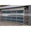New arrival high quality automatic transparent sectional garage screen metal and glass garage door