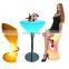 nightclub sofa /LED Plastic night club chair LED Light Patio DJ Booth Table and Chair for Outdoor Garden Event Decoration