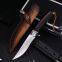 One piece steel high hardness outdoors defense straight knife