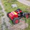 petrol electric motor driven all terrain electric start radio control lawn mower