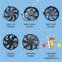 Best selling original bus parts 1314-00314 bus air conditioner fan bus parts air conditioning fan