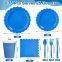 175-Piece Disposable Party Tableware Kits - Plates, Cups & Cutlery for Bulk Orders
