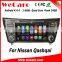 Wecaro in dash touch screen android 4.4.4 car gps navigation system for nissan qashqai car multimedia player