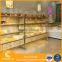 China portable retail bakery store wood bread display stand rack