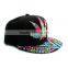 Wholesale Leaf Embroidery Printed Flat Brim Man Women Snapback Cap Cheap