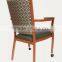 Faux Wood Grain Aluminum Dining Chair