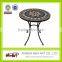 Elegant design metal patio mosaic outdoor furniture living room mosaic metal furniture