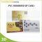 Factory Plastic PVC business ID card, UV printed PVC member card