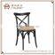 Raymer Furniture birch black white event wedding Cross Back Chair