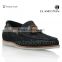 High quality nubuck leather shoes navy loafers men