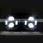 BJ-HL-018 Waterproof Ultra Bright Aluminum Housing Clear PC Lens Black LED Motorcycle Headlight