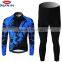 long sleeve cycling jacket/thermal fleece custom cycling clothing winter, sublimation wholesale sportswear cycling wear