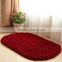 Chenille oval bath room rugs