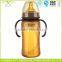 New Design Baby Products Anti-bacterial Nano Silver Silicone Feeding Bottles