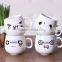 Wholesale cute qq puiz Ceramic Mug/ coffee mug with logo and decal for promotional gifts milk mug