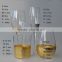 Dubai luxury hotel customized glassware gold painted honeycomb drinking wine champagne glass set