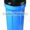 10'' slim blue water filter housing(brass/plastic port)