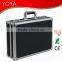Aluminum Tool Case with Black Shoulder Belt for Easy Carrying, Measures 455 x 330 x 152mm