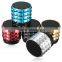 Modern Design Cool Portable Aluminum Wireless Bluetooth Stereo Mini Super Bass Speaker Hand-free Sruppor SD/TF Card for Phone
