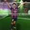 Life size football player figure of Celebrity Lionel Andres Messi Silicone Wax Figure