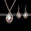Wholesale Latest Design Fashion Necklaces Women Luxury Statement Diamond Jewelry Set SKJT0576