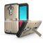 Wholesale hybird armor 3 in 1 kickstand phone case for LG G4