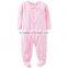Wholesale Online Shopping Baby Girls Sweet Pink Long Sleeve Coverall Romper                        
                                                Quality Choice