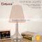 Modern Metal new table lamp with fabric shade decorative nickel plated table lamps modern
